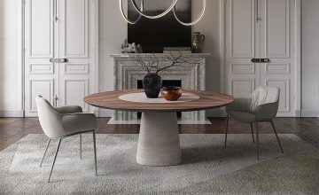Rado Keramik Wood / Wood Round étkezőasztal - Cattelan Italia 13.