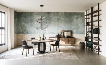 Soho Keramik-Wood / Wood Round étkezőasztal - Cattelan Italia 16.