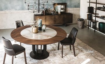 Soho Keramik-Wood / Wood Round étkezőasztal - Cattelan Italia 15.